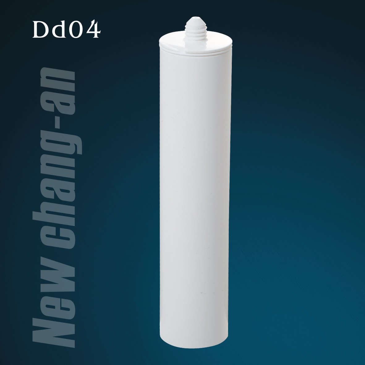 Cartouche en plastique HDPE vide de 300 ml pour mastic silicone Dd04